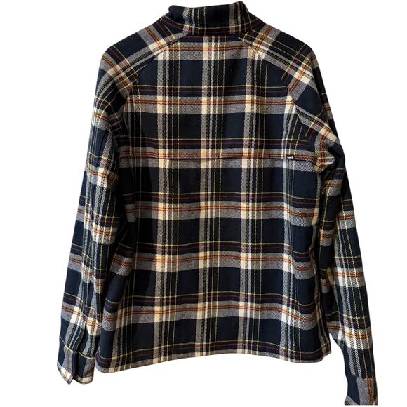 Hurley Wool Plaid Flannel Button Down Jacket Blue M - Picture 3 of 7